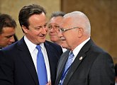 President Klaus with British PM Cameron