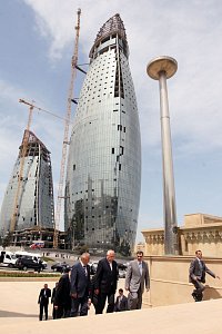 Moderní výstavba v Baku